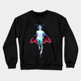 Moth boy illustration Crewneck Sweatshirt